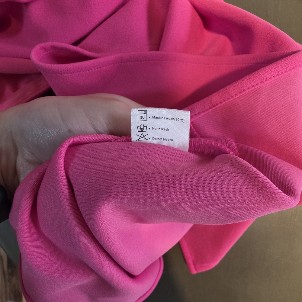 Caracilia Cocktail Formal Date Night Valentine's Day Pink One-Shoulder Dress - Picture 8 of 8
